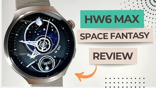 HW6 MAX SPACE FANTASY - Smartwatch Sistema INCRÍVEL! Tela AMOLED CURVADA e ChatGPT UNBOXING e REVIEW