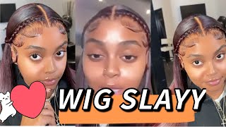 99J Burgundy Color Wig Install!🐾 | Blackgirls Prefer | #Lvyhair