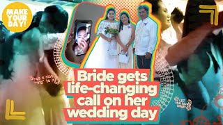 Bride gets life-changing call on her wedding day | Make Your Day