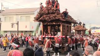 鹿沼 秋まつり 2016 屋台揃い曳き 下材木町・中田町・寺町・下田町・蓬莱町