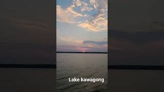 Lake Kawagong sunset on Manitoulin Island