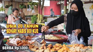 MENGINSPIRASI !!! HABISKAN MASA MUDA JUAL KUE DI PASAR || BANTU ORANG TUA