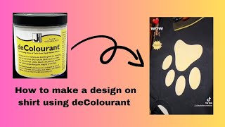 Using deColourant to discharge color from a shirt #tiedyedesigns #deColourant #tiedye #tiedyeartist