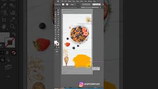 Food poster design in illustrator #shortvideo #shorts #shortsfeed