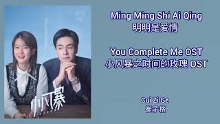 You Complete Me 小风暴之时间的玫瑰 OST(LYRIC/ENG/INDO/JPN)| Cui Zi Ge(崔子格) - Ming Ming Shi Ai Qing (明明是爱情)