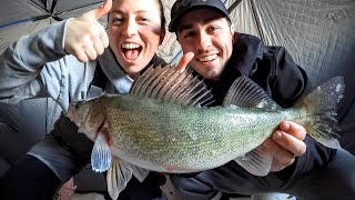 Walleye & Pike Fishing with my Wife! – First Ice Series (#20)