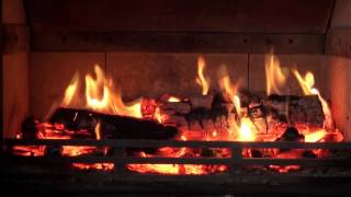 Log burning fires on DVD Realistic sounds and visual heat