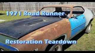 1971 Road Runner Teardown And Bodywork, The F100 Goes Home