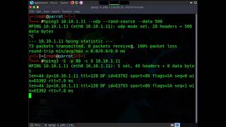 CyberQ CEHv12 Mod003 LAB04 Task03 Create Custom UDP and TCP Packets using Hping3