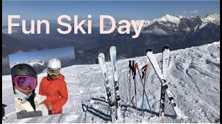 Indonesian went skiing in Pizol, Switzerland, Emak-emak jaman now main Ski di Swiss seru banget !!!