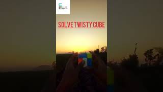 Solve twisty cube || How to solve twisty cube || Solve cube #shorts