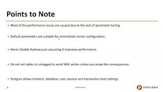 Mostly Mistaken and Ignored PostgreSQL Parameters while Optimizing a PostgreSQL Database