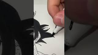 Finishing my Goku drawing