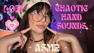 ASMR | Chaotic Fast Hand Sounds & Movements, Camera Tapping, Upclose Mouth Sounds & Rambles (Lofi)