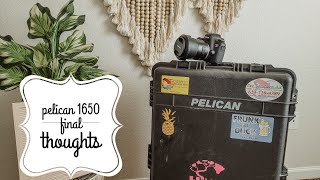 Pelican case 1650 | Final thoughts after traveling and a story time | Teal Garcia