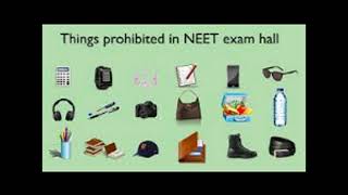 What items are bANNED IN NEET EXAM