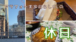 【休日vlog#7】アラフォー独身OLの孤独な週末／大阪中崎町グルメ／散策／朝食作り／阪急のバレンタイン