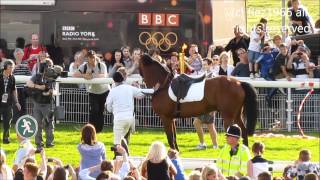 The Olympic torch arrives at York racecourse 19TH JUNE 2012 : flez1966 HD