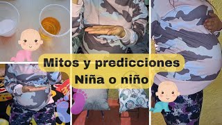 Mitos y predicciones para saber si es niño o niña 👶🏼🍼🤰