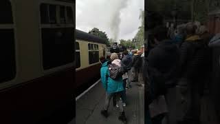 BR 5MT 73156 departs from Pickering on a Pullman service, NYMR 2022 Steam Gala