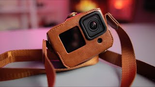 Кожаный чехол для экшн-камеры GoPro HERO10 и GoPro HERO9