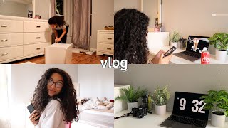 VLOG | a few days in my life, painting plants, editing and building a desk