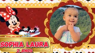 Retrospectiva Sophia Laura 2 anos - Minnie Vermelha