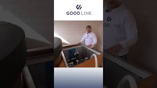 Технический отсек для уличной купели Good LINE с автоматической фильтрацией и подогревом воды