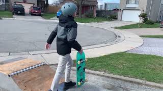 Built a skate ramp for the boy...!