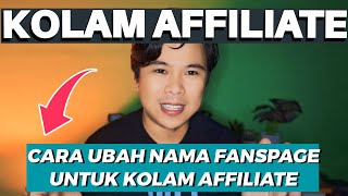 CARA UBAH NAMA FANSPAGE / HALAMAN FACEBOOK UNTUK SHARE LINK SHOPEE AFFILIATE✅️