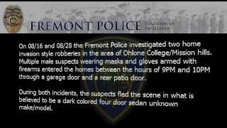 Armed home invasion - Fremont Police Department