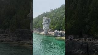 Flowerpot island boat cruise 🛳️ 🏝️ Tobermory #shorts