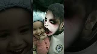 baby play with friend bhoot 👹👺👽👻💥#bhoot #honted #cutebaby #funny #ghost #ytshorts #aaryavnaagar #fun