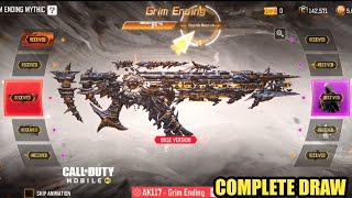 *NEW* Codm Mythic Ak117 Grim Ending Complete Draw | Mythic Ak117 Grim Ending And Nyx Death Knell