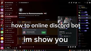 how online discord bot for free 24/7 #discord