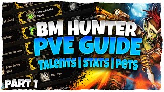 BM HUNTER IN DEPTH PVE GUIDE PART 1 -  TALENTS | STATS | PETS