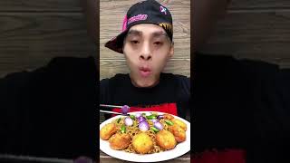 Nugget Spicy Fiesta & Indomie Goreng Rendang #1 #shorts  #eat #food