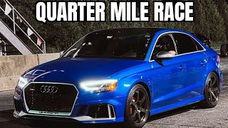 10 Second Daily Driver ?! | RS3 Goes To The Drag Strip | Quarter Mile Racing