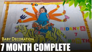 8 Month Complete Baby Photoshoot ideas at Home | Vegetables baby Decoration | #babyphotoshootideas