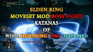 Elden Ring Moveset Mod Boss Fight, Godrick the Grafted 1st, NG, Dex Katanas