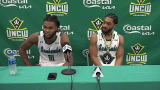 UNCW MBB Khamari McGriff & Donovan Newby | Postgame vs Georgia Southern,11-08-24