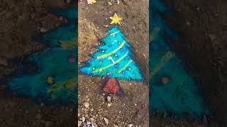 XMas Tree 🌲 | Xmas tree kolam | Art | #shorts #xmas #ytshorts