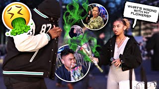 STINKY FART SPRAY FLOWERS PRANK ON THE PUBLIC… *HILARIOUS*🤢💀 ft SMOKEZ4K