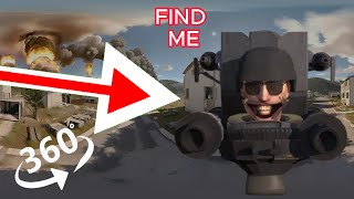 FIND  Skibidi Toilet. Laser Regular Skibidi Toilet  -  looking for a challenge 360° VR video