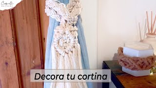 Sujeta Cortinas de Macramé explicado paso a paso por Coqueta Macramé