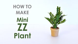 How to make mini ZZ plant #Cricut tutorial