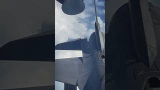 KC-135 Stratotanker refuels F-16C Fighting Falcons #Shorts