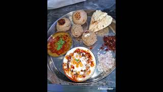 dal bati churma/how to make rajasthani thali/dal bati churma recipe in hindi/authentic thali recipe