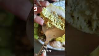 Sunday specialthali|matar pulao-bhetki machar paturi-whitegravygarlicchicken#youtubeshort#viral