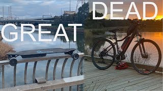 MY EBIKE IS DEAD. Riding a Verreal Electric Skateboard instead!